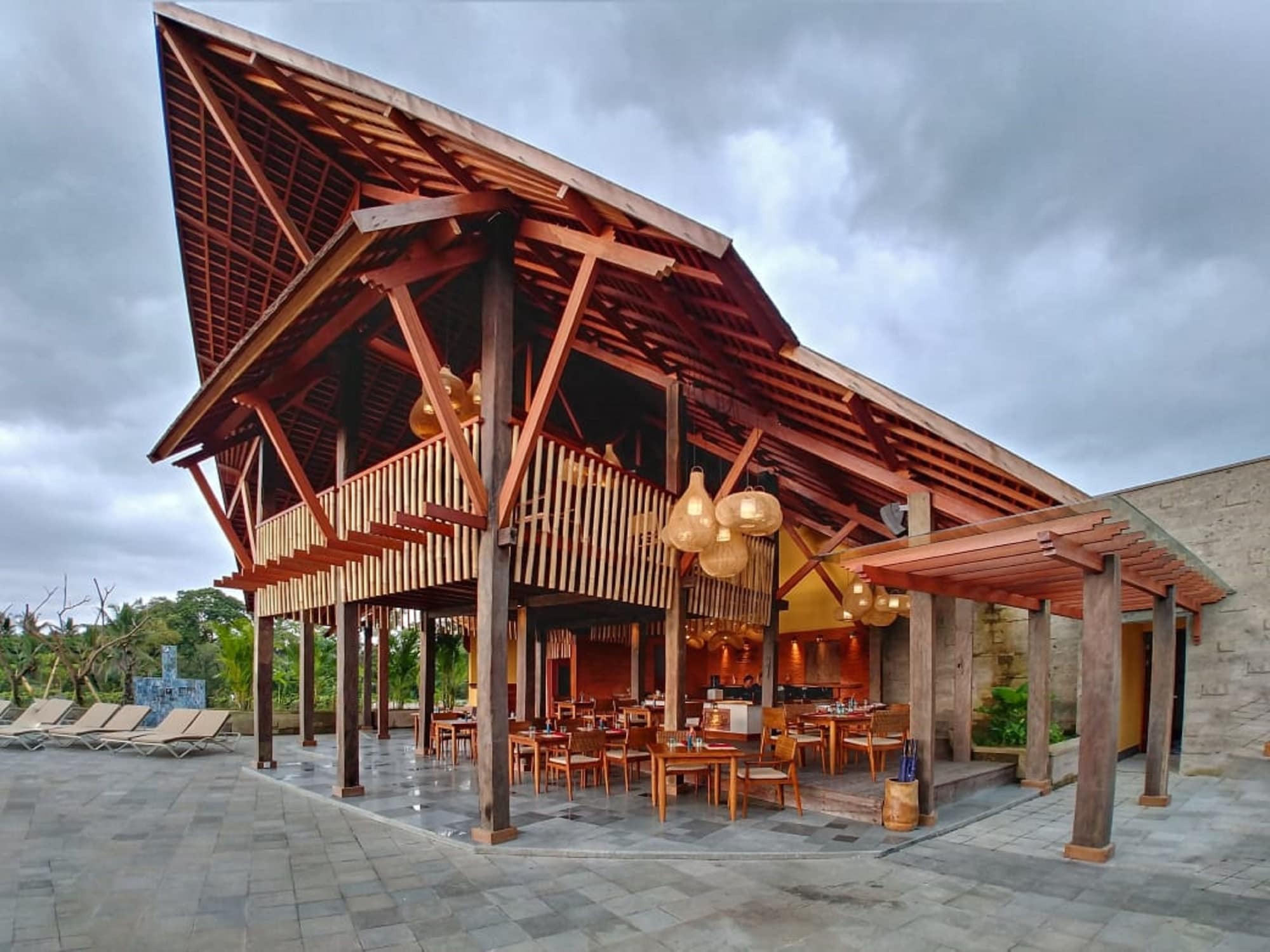 Tejaprana Bisma - Chse Certified Hotell Ubud Eksteriør bilde The restaurant at the resort
